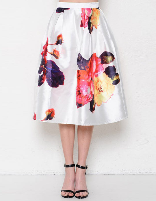 Floral A-Line Skirt