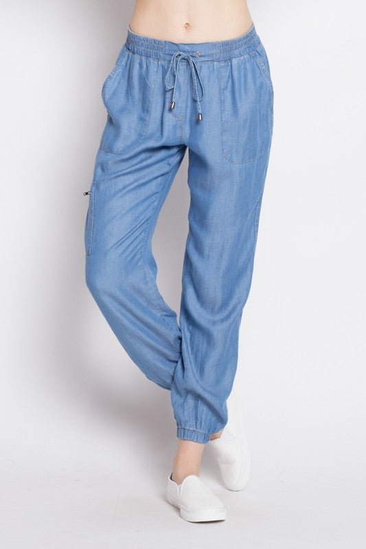 Fashion Casual Denim Cargo Pants