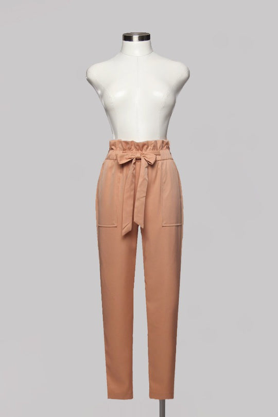 Fashion High Waisted Rose Pants