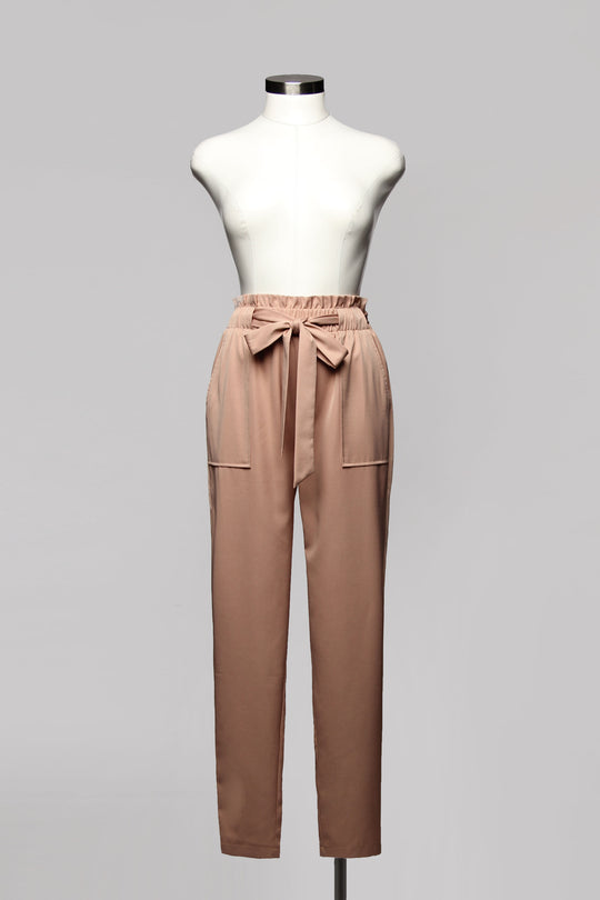 Fashion High Waisted Mocha Pants