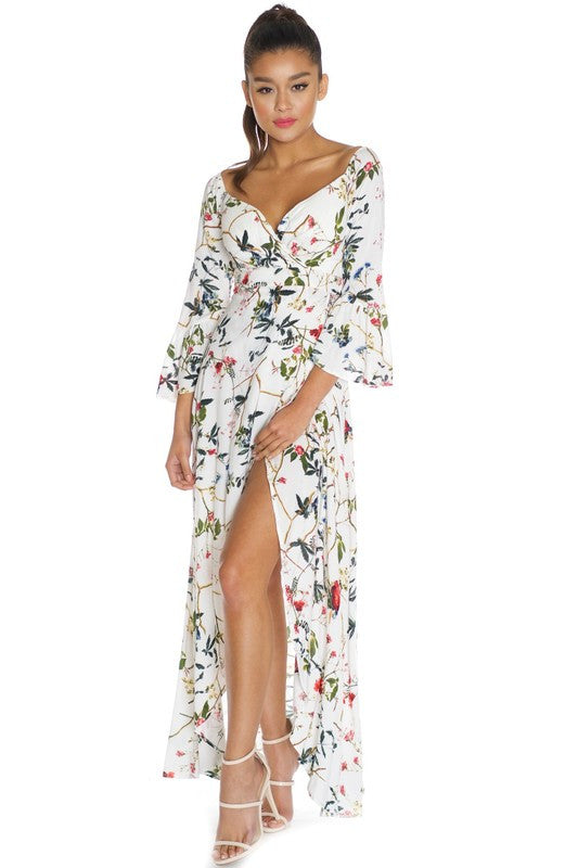 Elegant Floral Maxi Dress