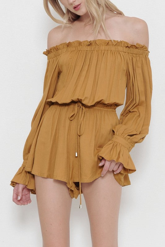 Fashion Honey Off Shoulder Romper