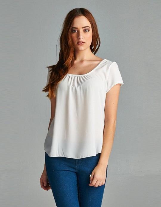 Lace Panel Detail Blouse