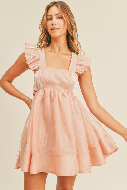 dusty rose skater dress Trendyol Collection Dusty Rose Strapless Skater/Down Out of Waist Stretchy Mini Knitted Dress Twoss25El00667- Trendyol