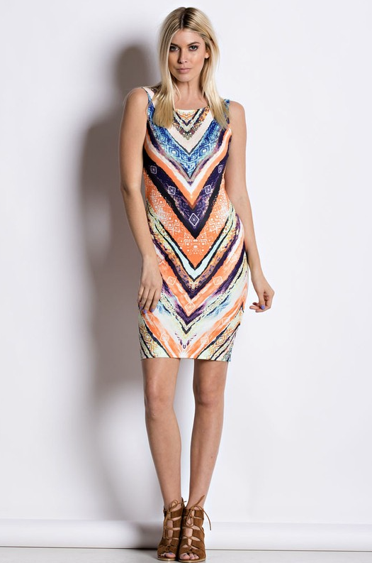 Geometric Colorful Summer Dress