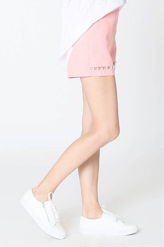 Tailor High Waisted Pearl Coral Short
