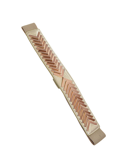 Triangle Pattern Gold Belt