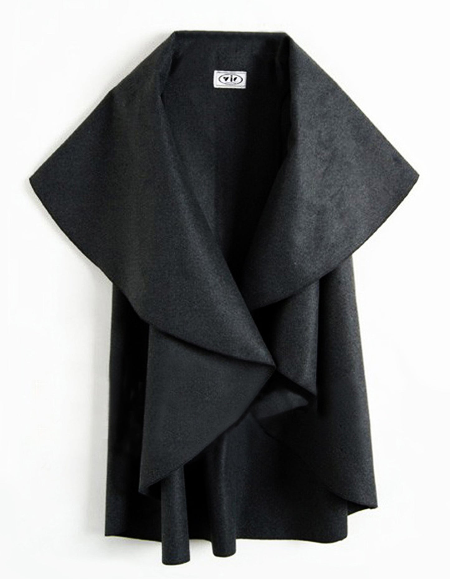 Fashion Black Wool Cape