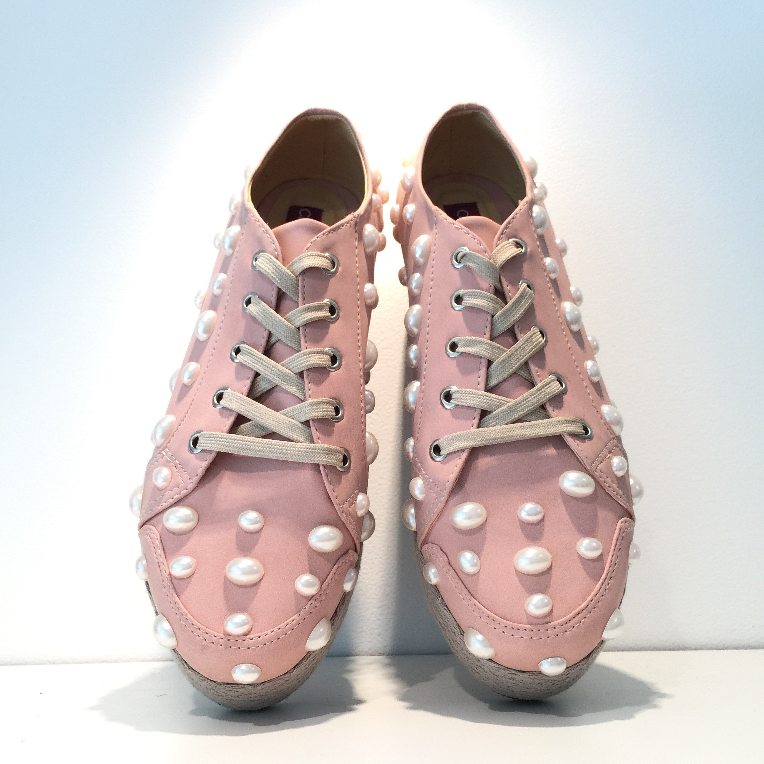 Pink Pearl Sneaker Platform
