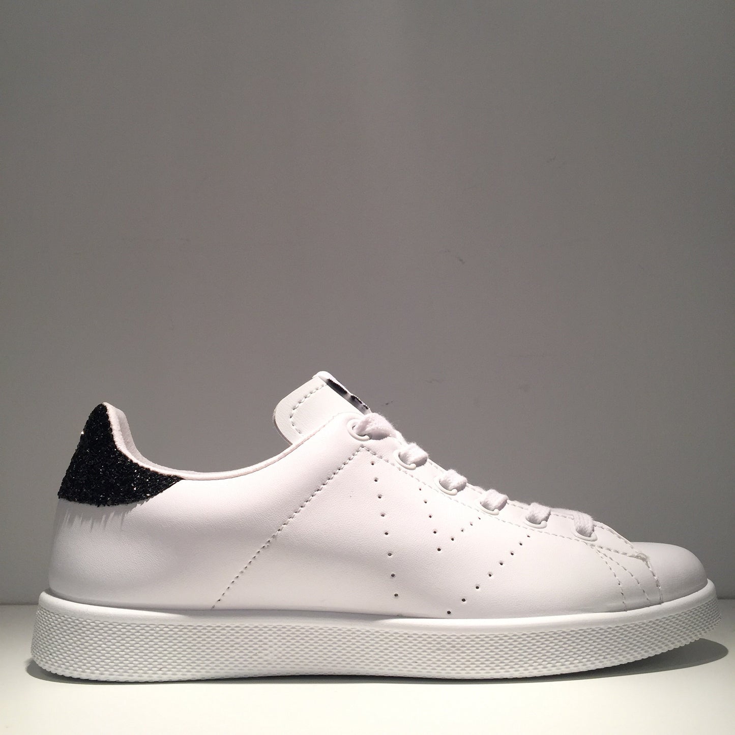 Fashion Black Glitter White Sneaker