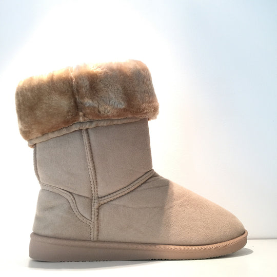 Fashion Classic Short Beige Boots