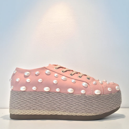 Pink Pearl Sneaker Platform