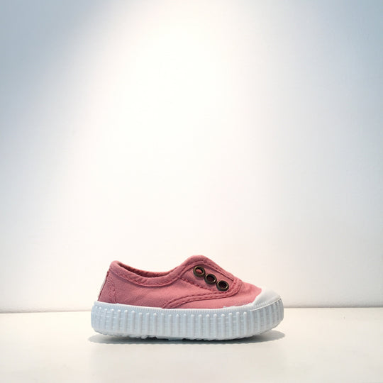 Kid's Fashion Pink Slip On Adjustable Sneaker