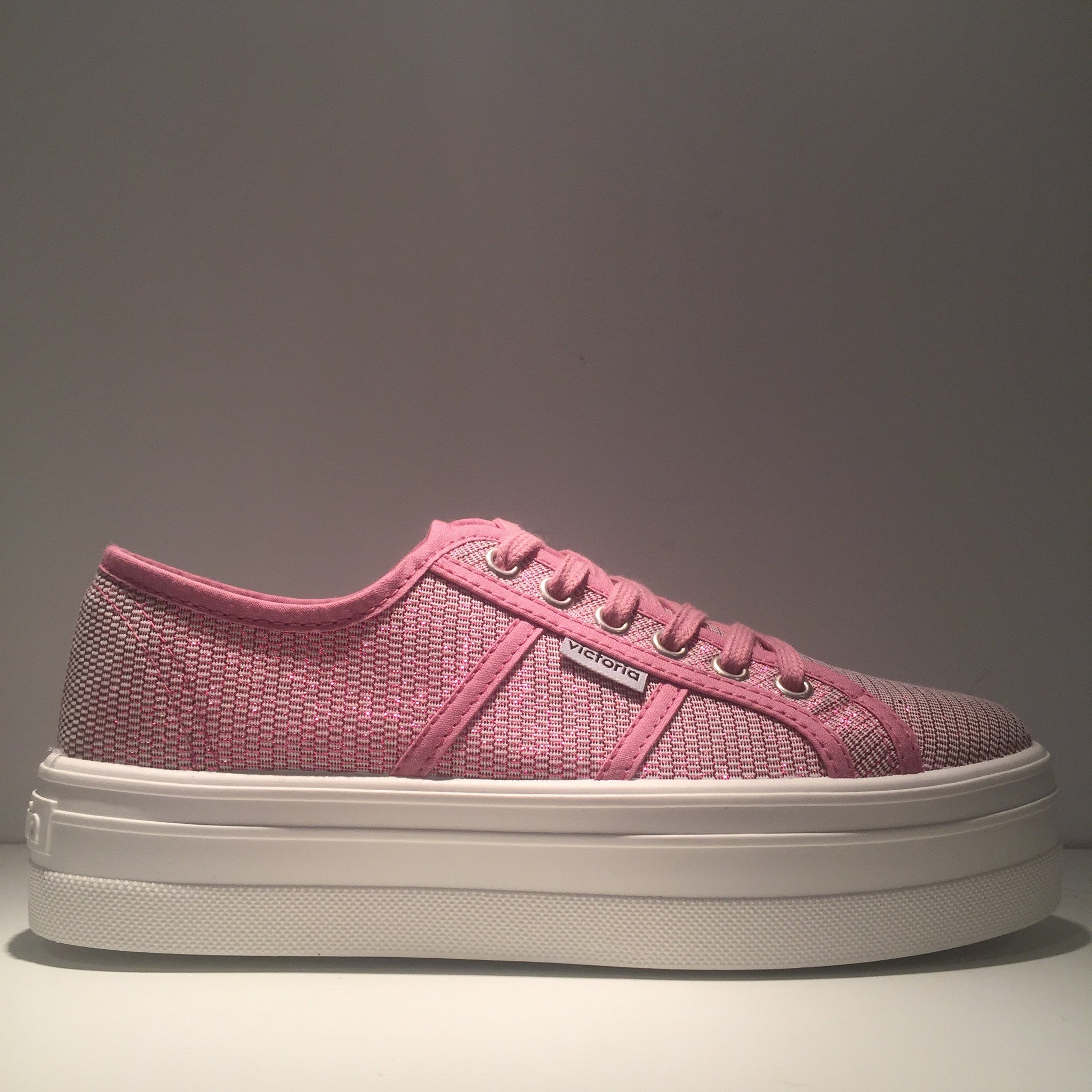 Fashion Pink Metallic Platform Sneaker