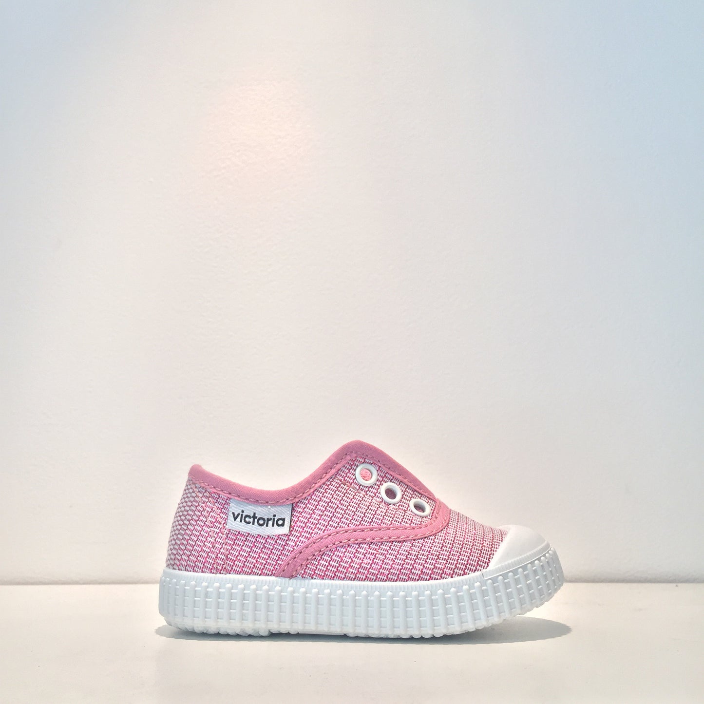 Kid's Fashion Pink Metallic Slip On Adjustable Sneaker